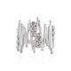 Anello in argento con Diamante Champagne I2 (de Melo)
