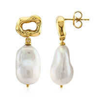 Orecchini in argento con Perla d'Acqua Dolce Bianca (TPC)