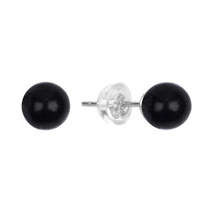 Orecchini in argento con Shungite