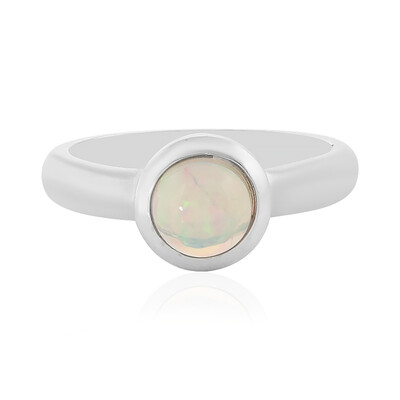 Anello in argento con Opale di Welo (MONOSONO COLLECTION)