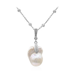 Collana in argento con Perla di Acqua Dolce (TPC)