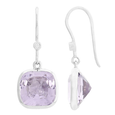 Orecchini in argento con Ametista Rose de France