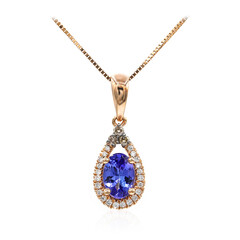 Collana in oro con Tanzanite AAA