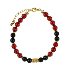 Bracciale in argento con Ambra Rossa Colombiana