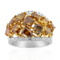 Anello in oro con Diamante Arancione SI2 (CIRARI)