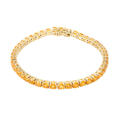 Bracciale in oro con Opale di Fuoco Messicano (CUSTODANA)
