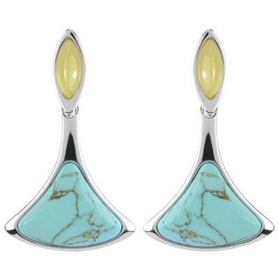 Orecchini in argento con Turchese (dagen)