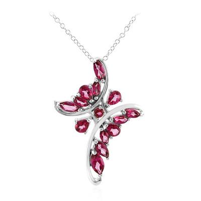 Collana in argento con Topazio Rosa