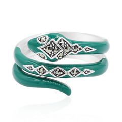 Anello in argento con Marcassite
