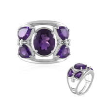 Anello in argento con Ametista del Marocco