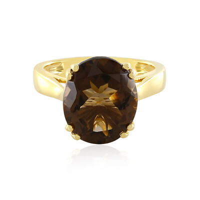 Anello in argento con Quarzo Fumè