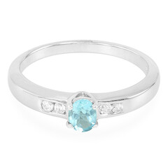 Anello in argento con Apatite Blu
