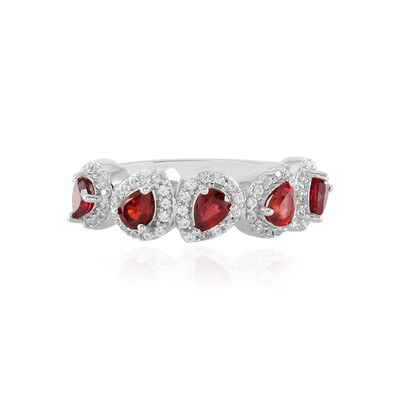 Anello in argento con Rubino Tanzania