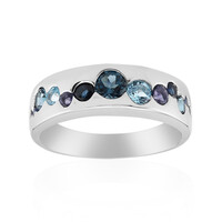 Anello in argento con Zaffiro Blu