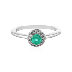 Anello in argento con Smeraldo Russo