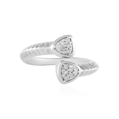 Anello in argento con Diamante I2 (H)
