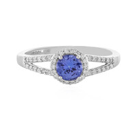 Anello in platino con Tanzanite AAA