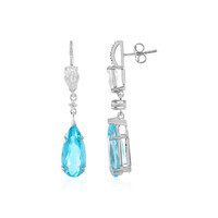 Orecchini in argento con Topazio Paraiba