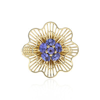 Anello in oro con Tanzanite AAA (Ornaments by de Melo)