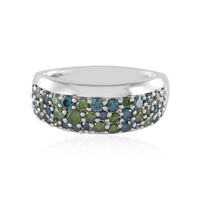 Anello in platino con Diamante Verde I3 (KM by Juwelo)