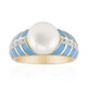 Anello in argento con Perla d'Acqua Dolce Bianca (TPC)