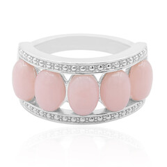 Anello in argento con Opale Rosa