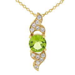Collana in argento con Peridoto