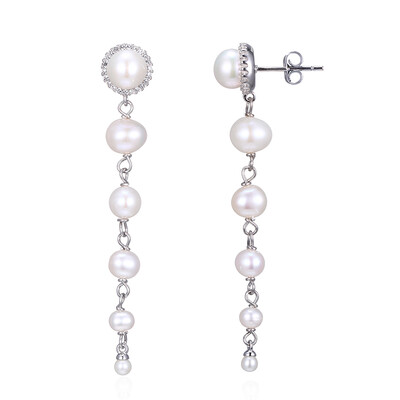 Orecchini in argento con Perla di Acqua Dolce
