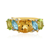 Anello in argento con Citrino