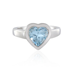 Anello in argento con Topazio Blu Cielo