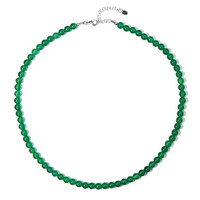 Collana in argento con Onice Verde