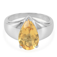 Anello in argento con Citrino