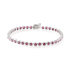 Bracciale in argento con Rodolite