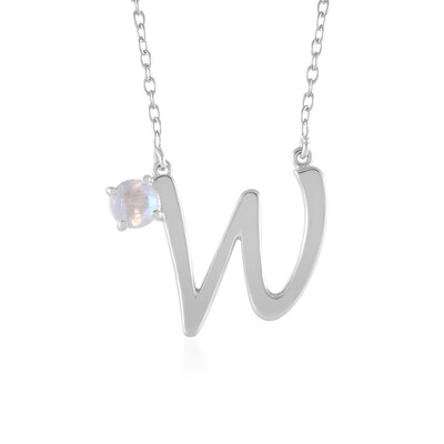 Collana in argento con Pietra di Luna Arcobaleno