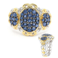 Anello in argento con Zaffiro Blu (Gems en Vogue)
