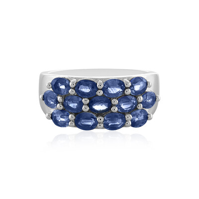 Anello in argento con Zaffiro Blu