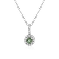 Collana in argento con Apatite Cromo
