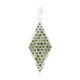 Ciondolo placcato in platino con Diamante Fancy