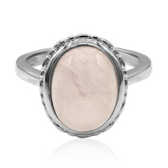 Anello in argento con Quarzo Rosa