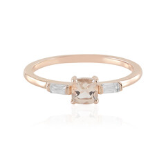Anello in oro con Morganite