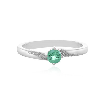 Anello in argento con Smeraldo Russo