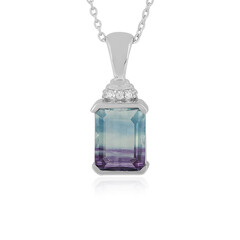 Collana in argento con Fluorite Bicolore
