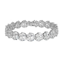 Bracciale in argento con Topazio Bianco(Adela Silber)