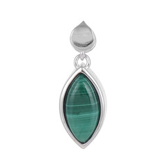Ciondolo in argento con Malachite
