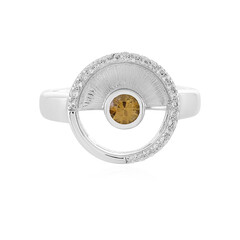 Anello in argento con Zircone Giallo