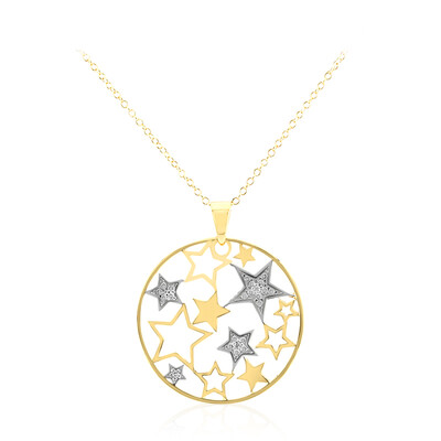 Collana in argento con Diamante I3 (I)