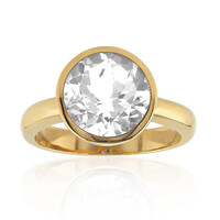 Anello in argento con Topazio Bianco