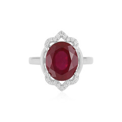 Anello in argento con Rubino del Madagascar