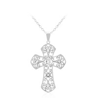 Collana in argento con Topazio Bianco