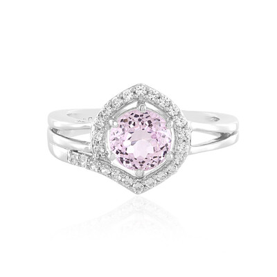 Anello in argento con Kunzite